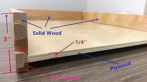 14'' Wooden Pull-Out Tray with Side Mount Sliders