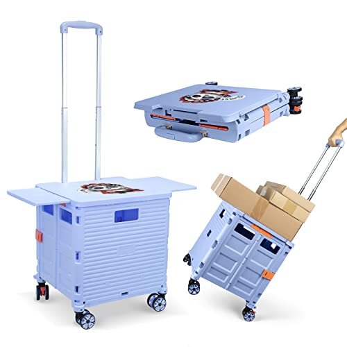 キャリーカート キャリー 台車 アウトドア 折り畳み式 カート キャリー 買い物カート ショッピングカート 運ぶカート 釣り 運動会 ショッピング用 超コンパクト 防災用品 キャンプ用 旅行用品 頑丈 軽量 運搬 静音 耐荷重40KG