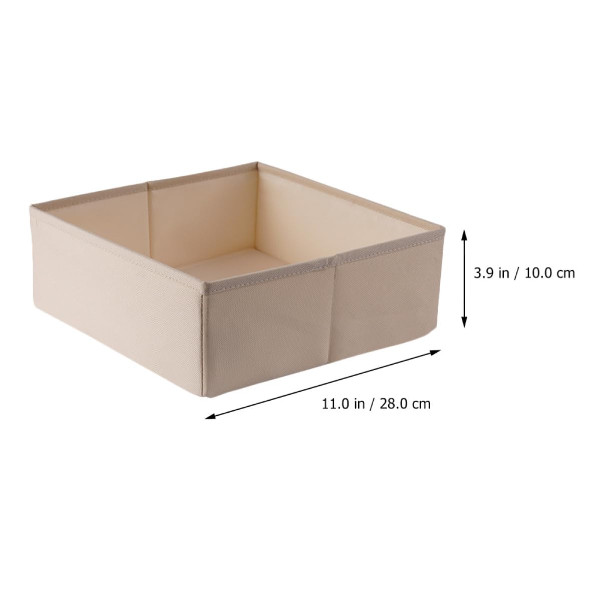 Generico Set 3 Pezzi Organizer per Cassetti Beige per Calzini e Biancheria Intima Scomparti per Cassetti e Stanze di Stoccaggio