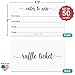 321Done Raffle Entry Form Cards, 3.5x2 White (Set of 50) - Tickets for Contests, Drawings and Lotteries, Collect Name, Address, Phone, Email