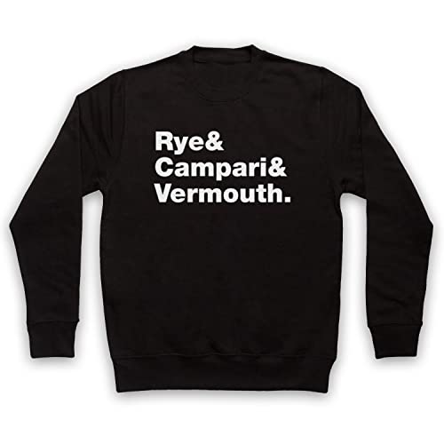 Sweat-shirt imprimé recette Rye Boulevardier au design graphique unique