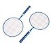 S Badminton Racket Set with Carrying Bag - Includes 2 Shuttlecocks & Table Tennis, for Outdoor Play in Blue (Blue)