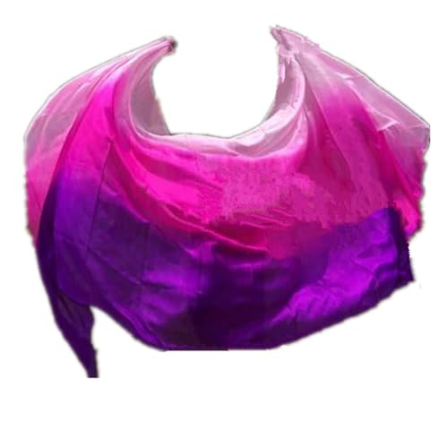 Voiles de danse du ventre en soie véritables écharpe à jeter main accessoire costume doré