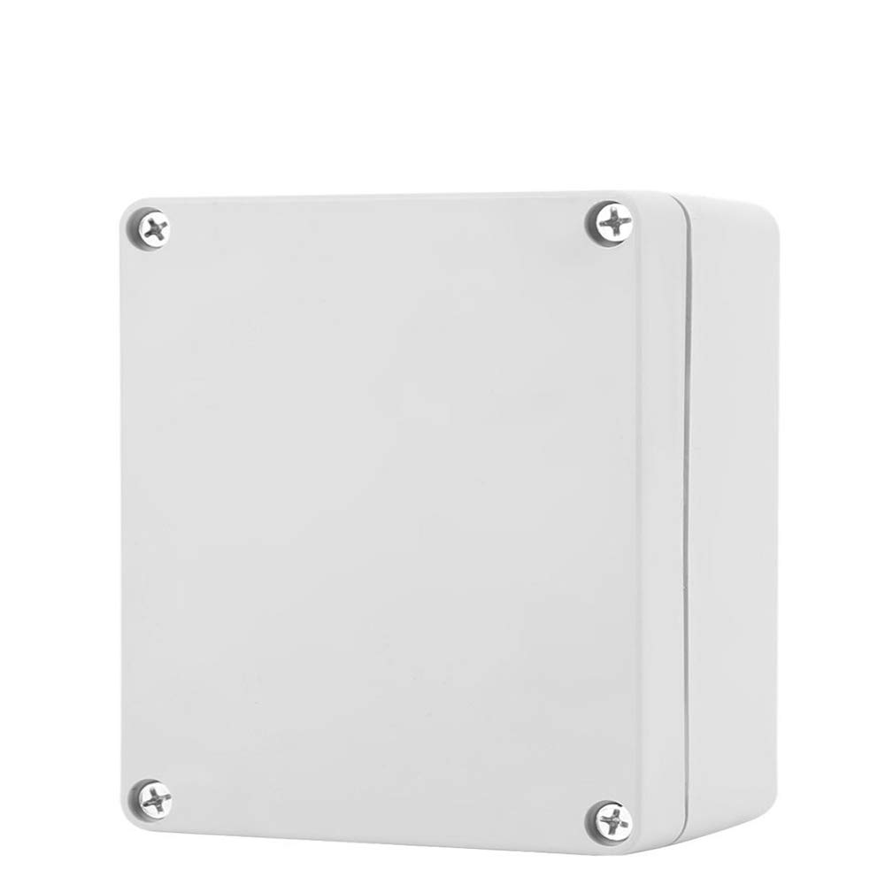 Plastic Enclosure, 175 * 175 * 100 IP65 ABS Weatherproof Outdoor/External Enclosure Power Junction Box Complete with Connector