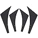 Front Bumper Canard Set, Universal 4pcs Car Front Bumper Lip Splitter Fins Canards Car Body Spoiler fits for Front Left and Right Bumper Side(Black)