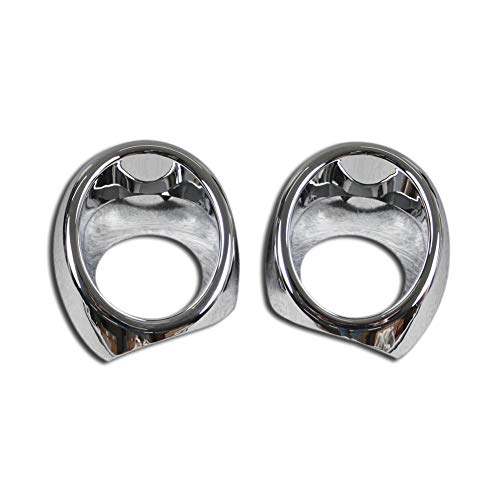 Beautost Fit for Honda Pilot 2019 2020 2021 2022 Chrome Front Fog Light Lamp Cover Ring