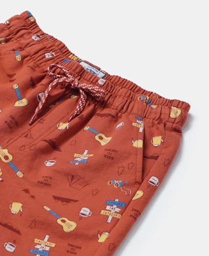 Image of Jockey CB03 Boys Super Combed Cotton French Terry Printed Shorts with Turn Up Hem Styling (Colors & Prints May Vary)