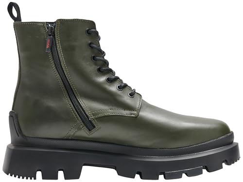 HUGO Men's Modern Half_Boot, Dark Green, 114