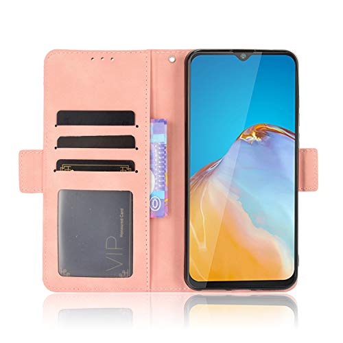 Damondy For Cubot Note 20 Pro Case,5 Card Holder Leather Flip Wallet Case Wallet Case For Women/Men,Stand Money Pocket Shockproof Folio Magnetic Wallet Purse Case -Pink #TOP4
