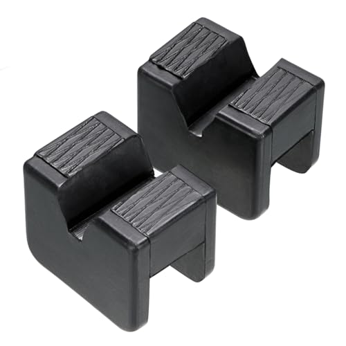 Skelang 2 almohadillas de soporte para gato, soportes de eje, protector de riel de marco ranurado universal, protector de soldaduras de pellizco