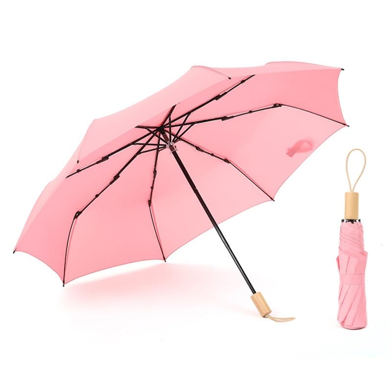 Parapluie créatif pour hommes femmes, modèle compact de voyage en couleur unie