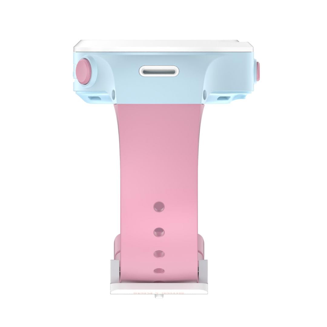 Smart Kids Stellar - Montre Connectée Enfant 4G avec Appels Vidéo HD, GPS Précis, Zone Sécurisée, SOS, Podomètre, Jeux et MP3 - Étanche pour Aventures Quotidiennes - 2 Ans Garantie (Rose)