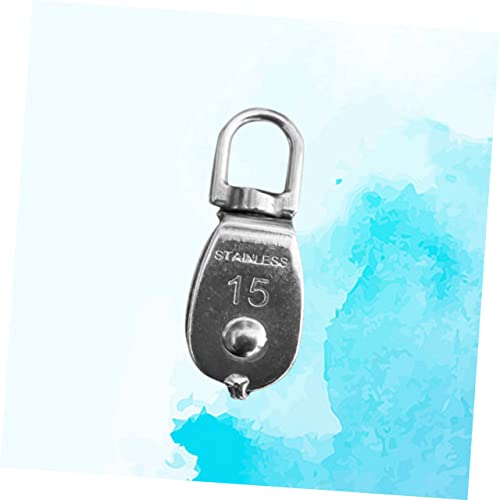 SOLUSTRE 6 Pçs Polia Giratória Inoxidável Colodial Prata Silverdene Polia Bloco Silverts Polia Rolo