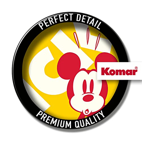 Komar Vlies Fototapete - Vlies Fototapete Mickey Contrast - Größe 200 x 250 cm (Breite x Höhe) - Disney, Kinderzimmer, Kindertapete, Tapete