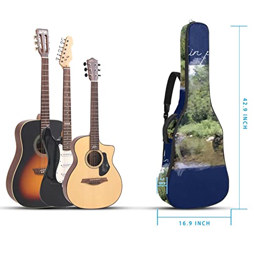 Housse imperméable pour guitare acoustique avec double bandoulière et poche Motif géométrique coloré, Multicolore 10… - Les Beatles, Paul McCartney, John Lennon, RIngo Starr, George Harrison Housse imperméable pour guitare acoustique avec double bandoulière et poche Motif géométrique coloré, Multicolore 10… – Image 6