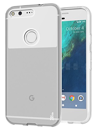 DGtle Anti-Scratches TPU Gel Slim Flexible Soft Bumper Rubber Protective Case for Google Pixel XL - Clear