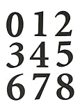Hy-Ko Products MM-200B Self Adhesive Molded Plastic Numbers, 2.375