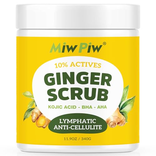Exfoliant gingembre AHA/BHA drainant et anti-cellulite pour une peau ferme