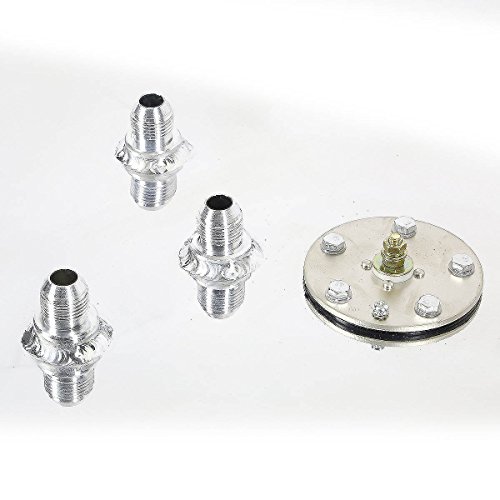 15 Gallon Fuel Cell 60L Universal Aluminum Fuel Gas Tank Polished Racing Street Drift Strip Fuel Tank with Level Sender Silver - Thumbnail 3