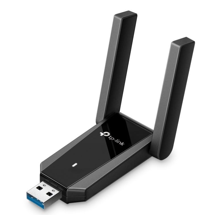 TP-Link Archer TX30U Plus WiFi 6 USB Adaptör AX1800 (1800 Mbps), Dual Band 5GHz/2.4GHz, USB 3.0, Çift Yüksek Kazançlı Anten, WPA3 Güvenlik, Windows 11/10 Uyumlu Kablosuz Adaptör