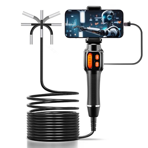 Cámara de examen industrial con cable semirrígido moldeable y conexión tipo C 6