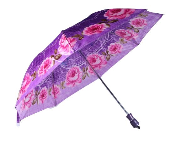 Raingear 2 Fold UV Coated Unisex Printed Waterproof Umbrella(Multi Color) | Design and Color is based on Availability
