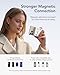 VEGER Wireless Portable Charger, 5000mAh Battery Pack with USB-C Cable, 6-in-1 Multi-Functional Magnetic Power Bank, Fast Charging with Wireless Charger Compatible for iPhone 16/15/14/13/12 Series