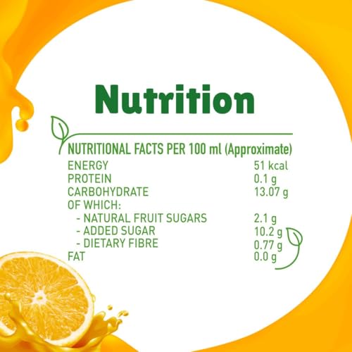 Image of B Natural Orange Juice, Enriched with Vitamin C & E, 1 litre (Pack of 3)