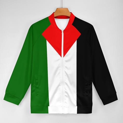 St Lucia Flag Map Mens Crewneck Zipper Shirt Sweatshirt Long Sleeve Casual Jacket Top Coat Shirt3