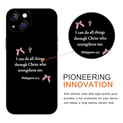 Coque iPhone 13 en silicone lot de 2 avec versets de la Bible chrétienne