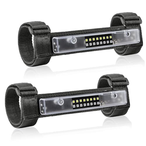 Image of UTV Interior Dome Light with Switch, FASTCHOY AUTO Roll Bar Cage Mount Dome Light Battery Powered Universal Roll Bar Mount Lights for UTV ATV Side by Side Can-Am Polaris RZR - White /Green (2 Pack)