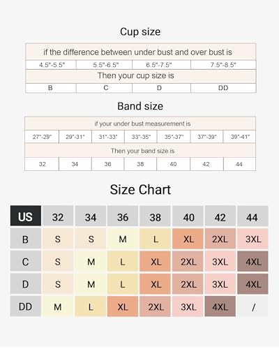 HORISUN Wireless Push Up Full Coverage Bra for Women Seamless Bras with Soft Support Comfort T Shirt Bralette (White,XL) - Image 7