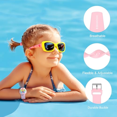 Image of Waterproof Air tag Bracelets for Kids (2 Pack) - Soft Silicone Hidden Air tag Wristband - Lightweight GPS Tracker Holder Compatible with Apple Airtag Band for Child