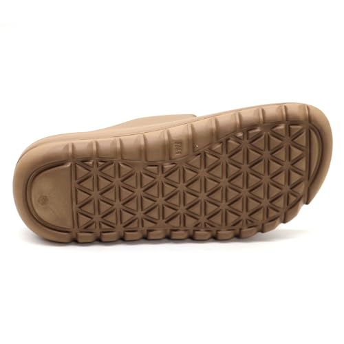 Image of SVAAR Soft EVA Double Strap Slippers for Men | Stylish Anti-Skid Slides with Arch Support & Bouncy Sole | Lightweight Indoor Outdoor Comfort