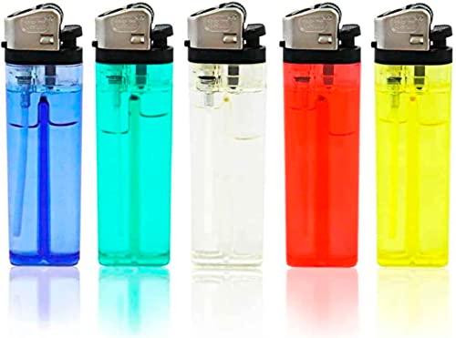 Mecheros desechables de plástico transparente para evitar sorpresas sin gas 3