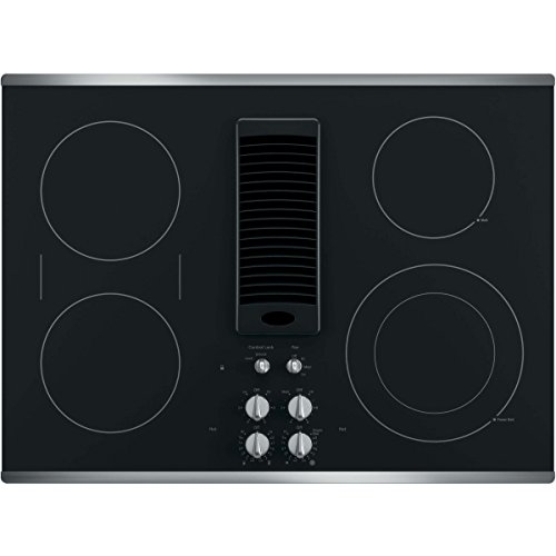 Comparison: Best Downdraft Ventilation For Induction Cooktop 3 GE Profile Series 30" Downdraft Electric Cooktop Black Glass with Stainless Steel Trim PP9830SJSS