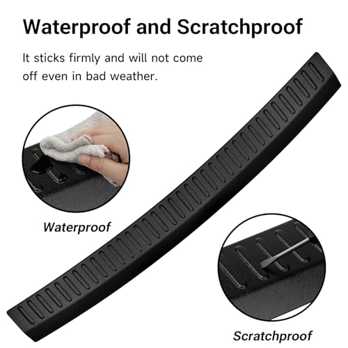 Image of Rear Bumper Protector for Chrysler 2017-2024 2025 Pacifica Car Accessories ABS Plastic Material Matte Black Resistant Trunk Door Entry Guards