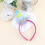 TODDER Birthday Headband Birthday Crown Party Hat for Women Girls Funny Photo Props Novelty Headband Cute Princess Hairband Party Favors Pink Headpiece - Image 4