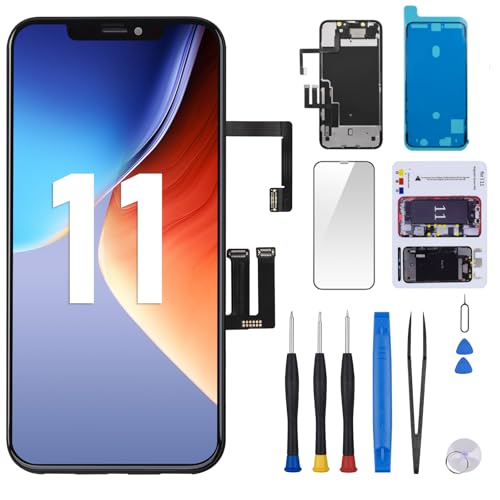 Écran iPhone 11 cassé réparation facile avec kit outils et tapis