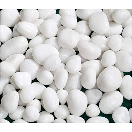 VANNEF Stone Natural River Pebbles for Indoor Outdoor Garden & Aquarium Decoration (Black&White, 1950gm) 3