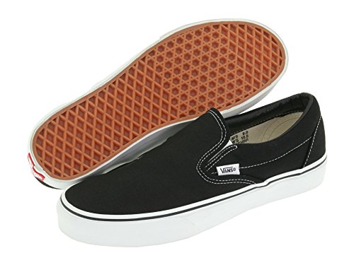 Vans Classic Slip On Black White Mens US 9.5