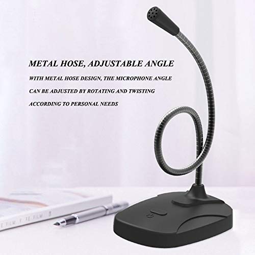 Microphone PC portable USB blanc omnidirectionnel ordinateur bureau - 4