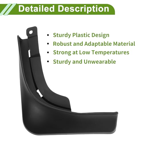Image of Mud Flaps Splash Guards for Maserati Levante 2018-2023 Front and Rear Mud Guards 1 Set