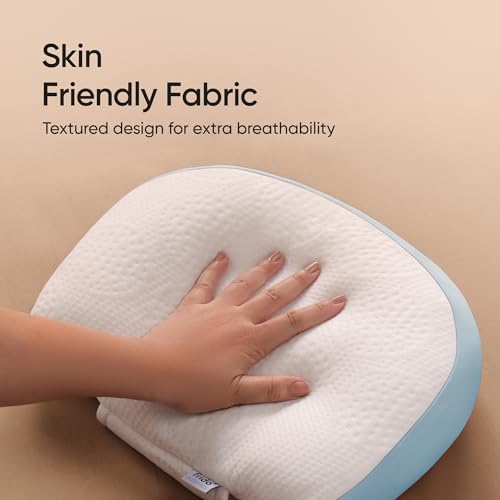 Image of Frido Maternity Pillow Plus, Adjustable Pregnancy Pillow for Side Sleeping, D-Shaped Belly & Back Support Wedges, Comfortable Sleep Through Every Trimester, Washable Cover, Baby Blue