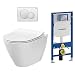 Produktbild Geberit Vorwandelement UP320 + Fulvia WC + Drückerplatte + WC-Sitz Sigma01 weiß