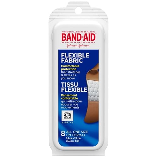 Image of Band-AID Flexible Fabric Bandages One Size Travel Pack, 8 Each (Pack of 24)
