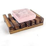 Tutoy 10.8 x8x 2.5 cm di Legno Handmade Bagno portasapone lavabo Porta Spugna Accessori Rack