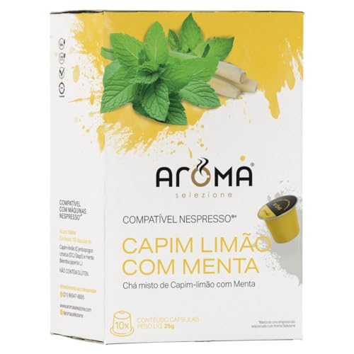 Aroma Selezione Cápsulas De Chá Capim Limão E Menta Compatível Co...