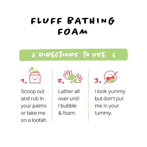 Dirty Good Melon-tastic Fluff Bathing Foam with Olive Oil, Shea Butter & Vit E Oil | Body wash for kids | 100 gm - Image 6