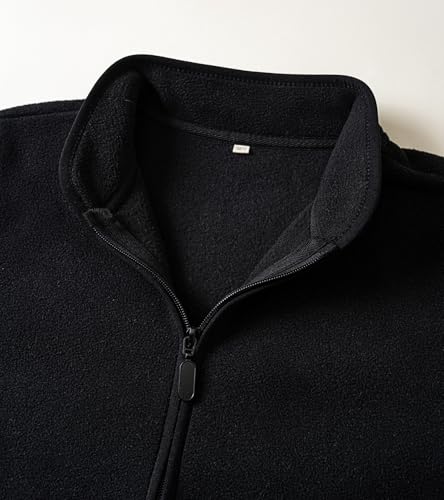 Image of Toddler Boys Girls Fleece Jacket Lightweight Fall Spring 2-12 Years | Soft Anti-Pilling Fleece, Easy Zip-Up, Hand-Warm Pockets, Windproof Stand Collar, Wear Alone or as Layer, Ideal for School